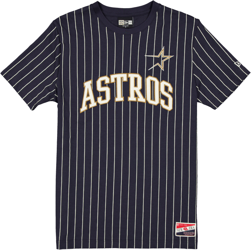 Houston Astros Throwback Pinstripe Wordmark T-Shirt