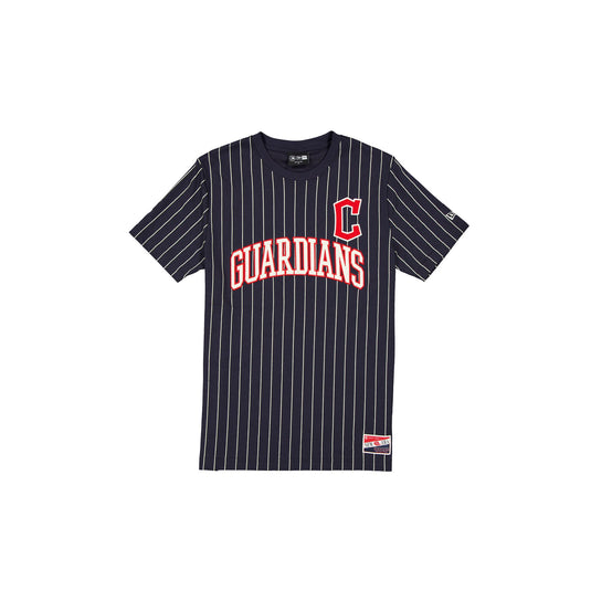 Cleveland Guardians Throwback Pinstripe Wordmark T-Shirt - New Era Cap