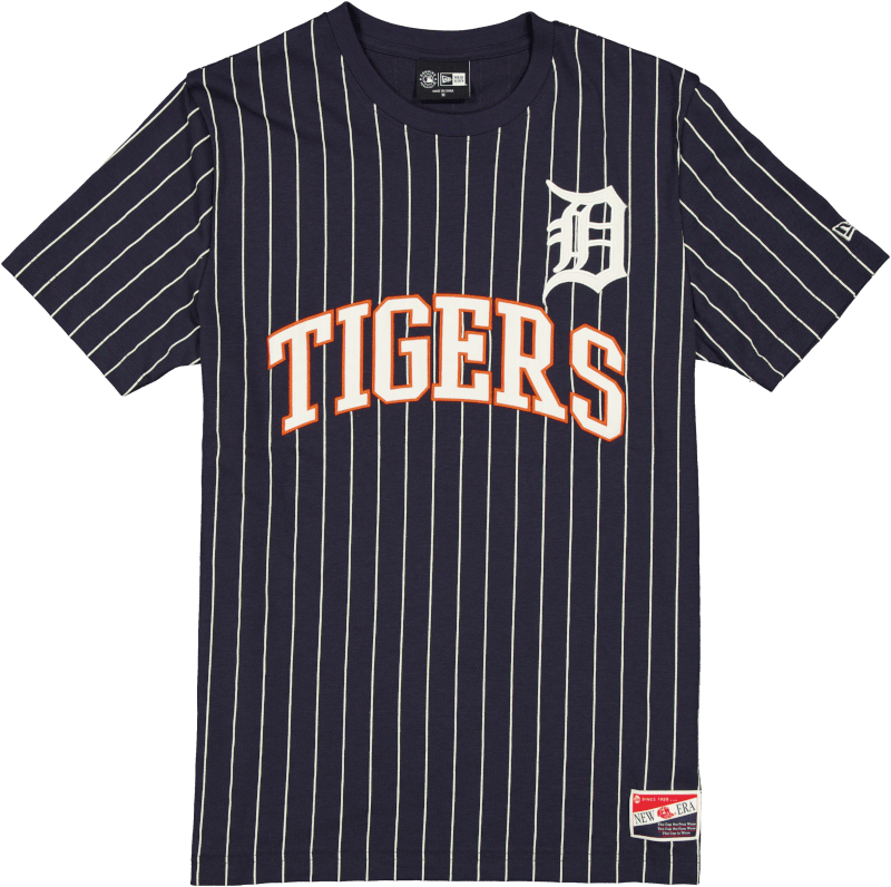 Detroit Tigers Throwback Pinstripe Wordmark T-Shirt