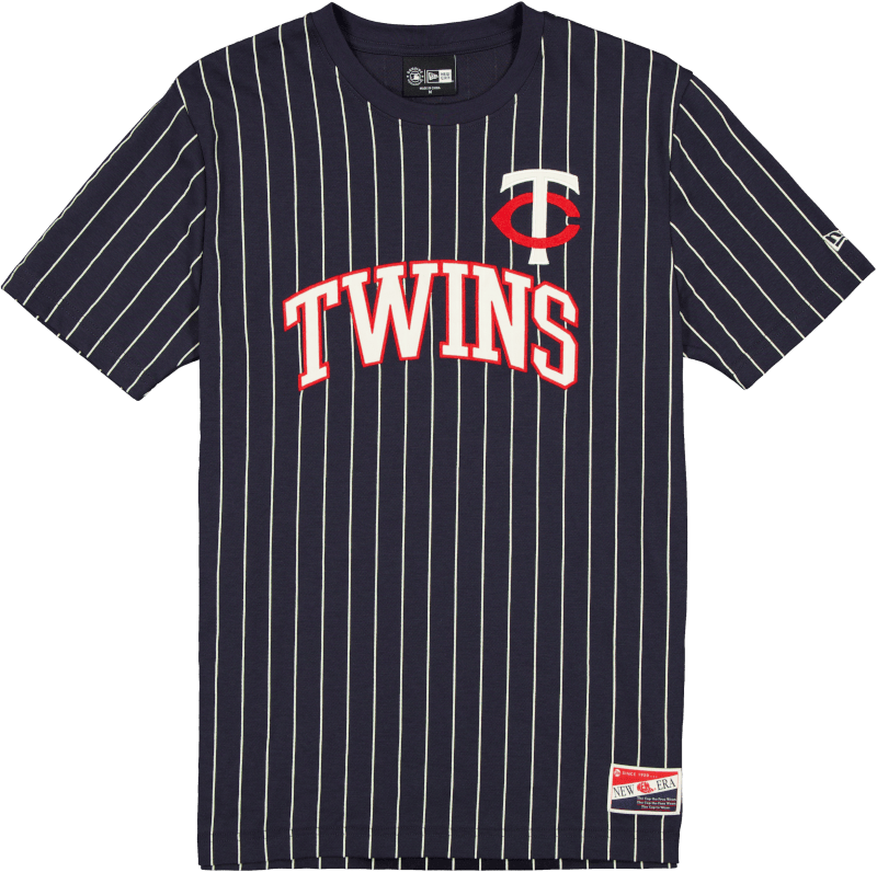 Minnesota Twins Throwback Pinstripe Wordmark T-Shirt