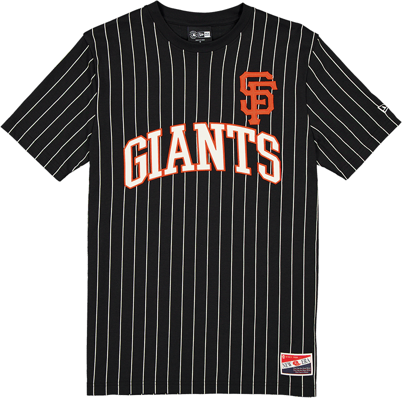 San Francisco Giants Throwback Pinstripe Wordmark T-Shirt