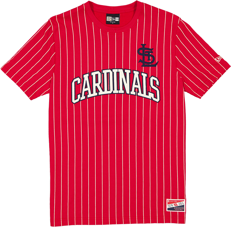 St. Louis Cardinals Throwback Pinstripe Wordmark T-Shirt