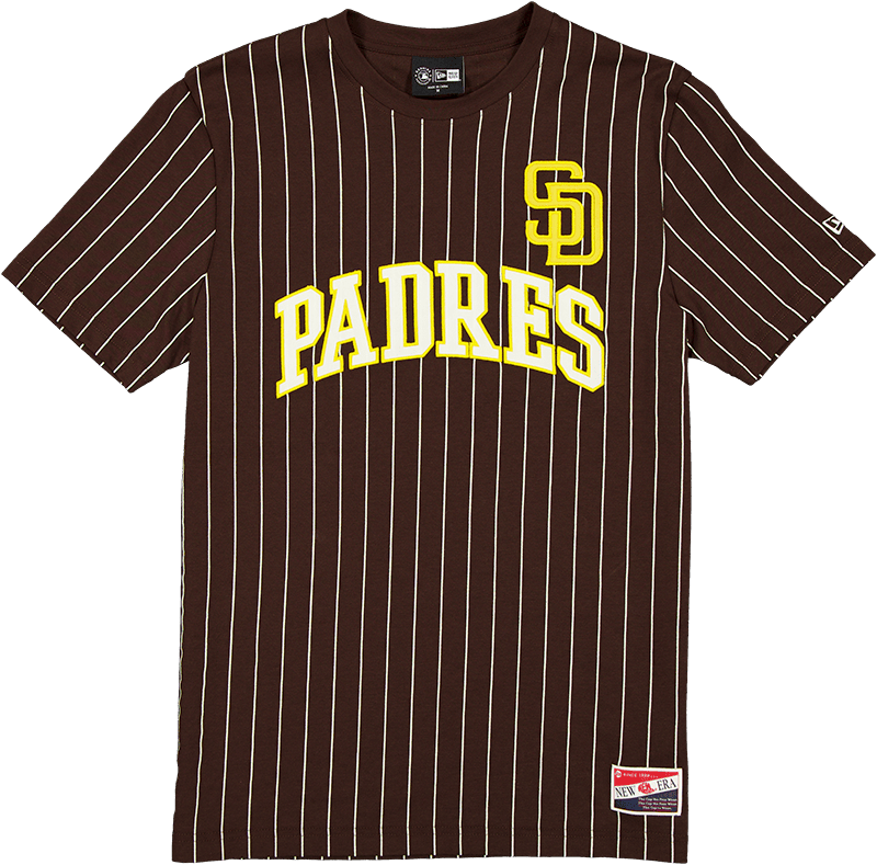 San Diego Padres Throwback Pinstripe Wordmark T-Shirt
