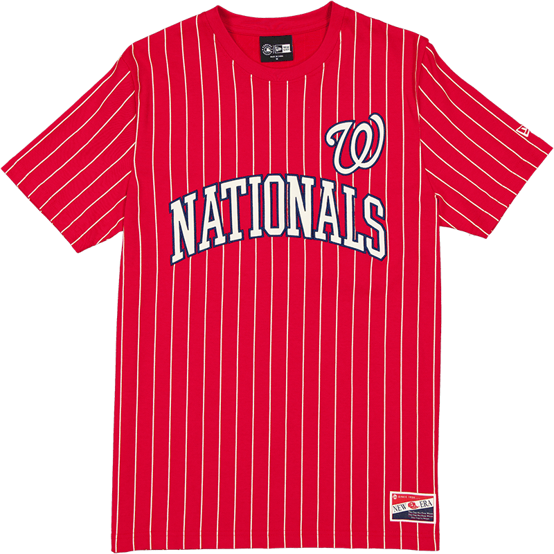 Washington Nationals Throwback Pinstripe Wordmark T-Shirt