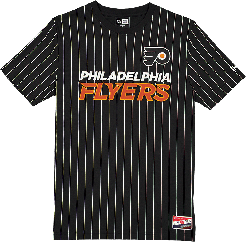 Philadelphia Flyers Throwback Pinstripe Wordmark T-Shirt