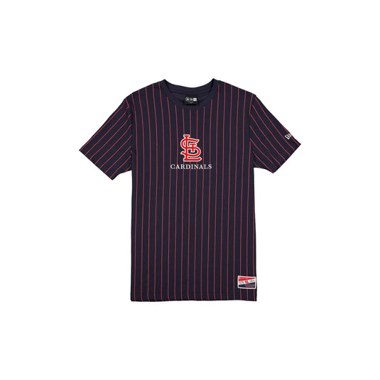 St. Louis Cardinals Throwback Pinstripe T-Shirt - New Era Cap