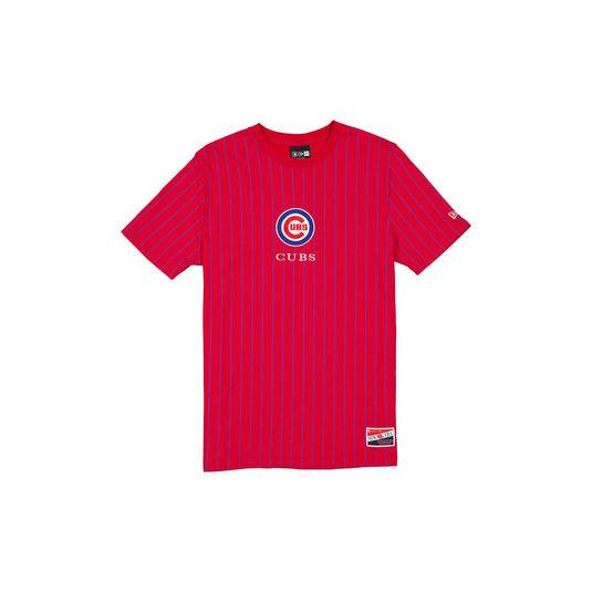 Chicago Cubs Throwback Pinstripe T-Shirt - New Era Cap