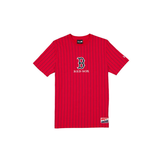 Boston Red Sox Throwback Pinstripe T-Shirt - New Era Cap