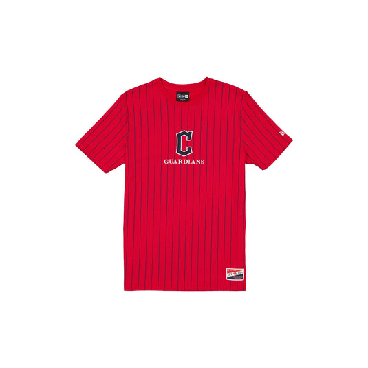 Cleveland Guardians Throwback Pinstripe T-Shirt - New Era Cap