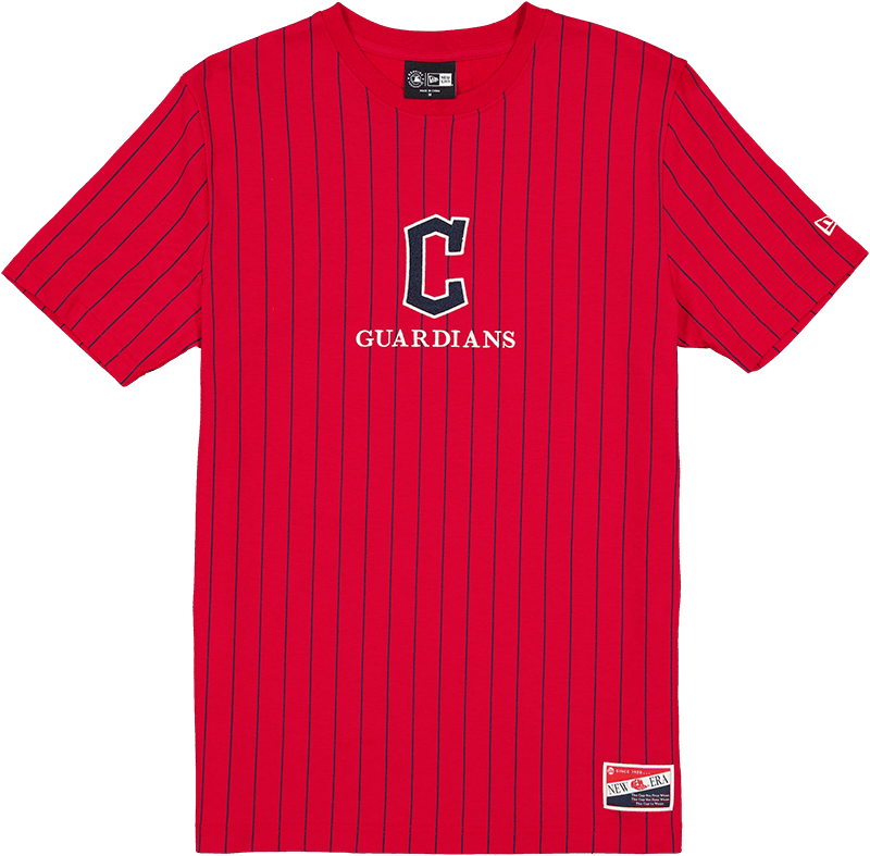 Cleveland Guardians Throwback Pinstripe T-Shirt