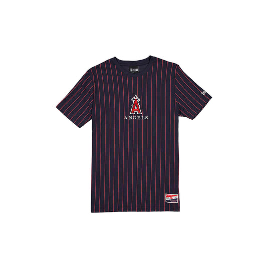Los Angeles Angels Throwback Pinstripe T-Shirt - New Era Cap