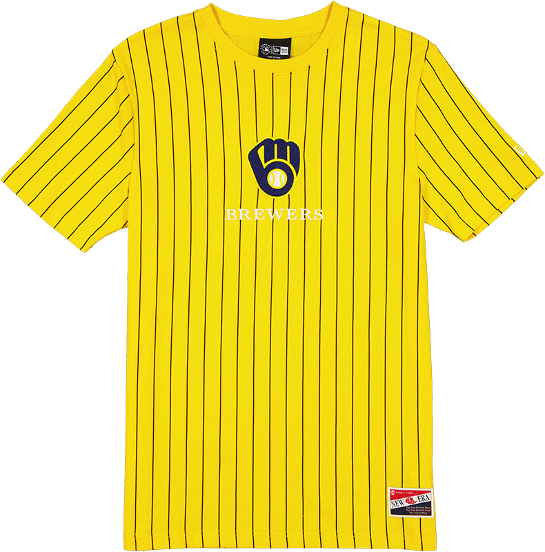Milwaukee Brewers Throwback Pinstripe T-Shirt
