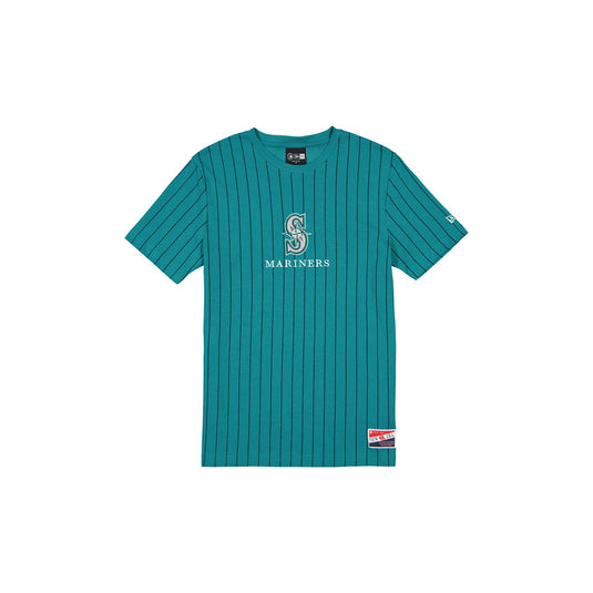 Seattle Mariners Throwback Pinstripe T-Shirt - New Era Cap