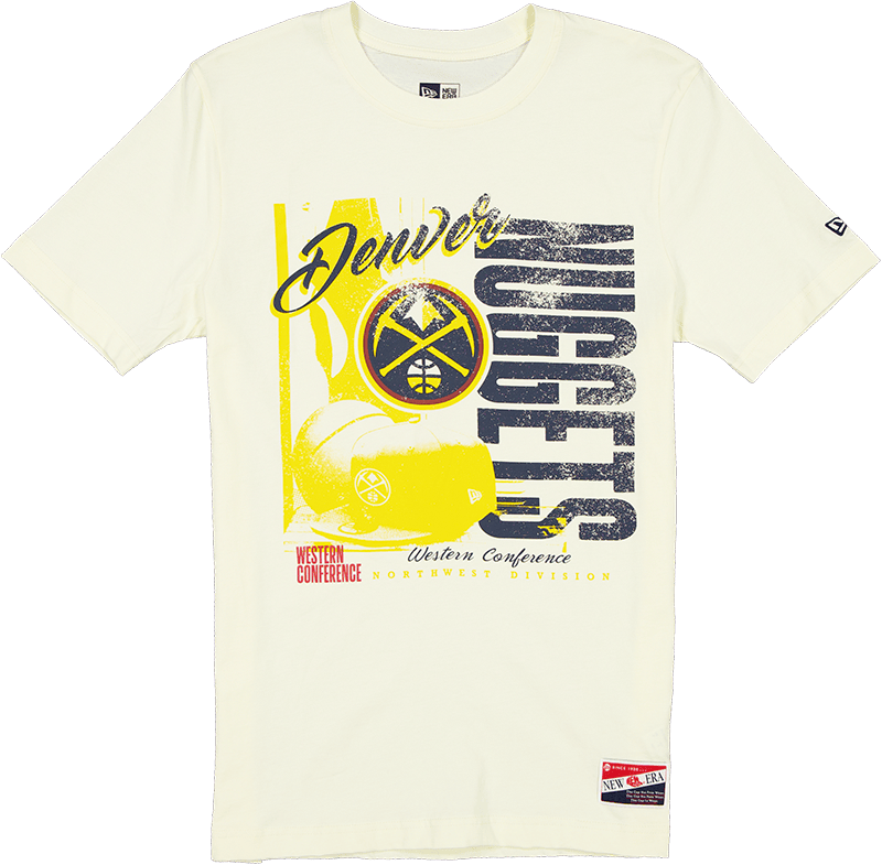 Denver Nuggets Throwback White T-Shirt
