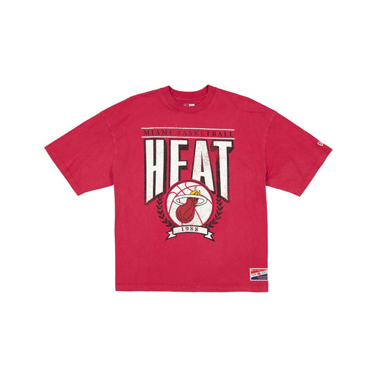 Miami Heat Throwback Boxy T-Shirt - New Era Cap