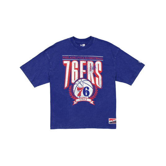 Philadelphia 76ers Throwback Boxy T-Shirt - New Era Cap