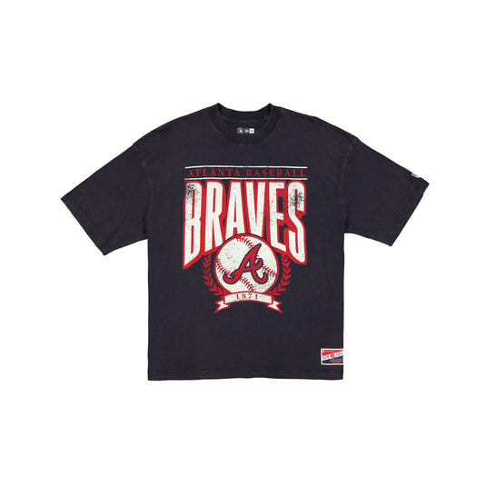 Atlanta Braves Throwback Boxy T-Shirt - New Era Cap