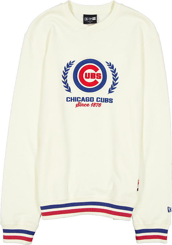 Chicago Cubs Throwback Chrome White Crewneck