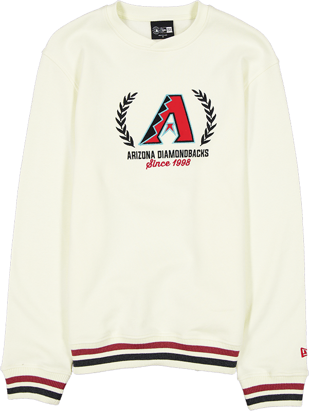 Arizona Diamondbacks Throwback Chrome White Crewneck