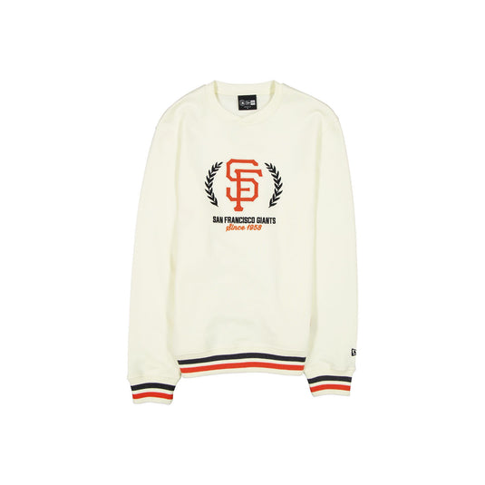 San Francisco Giants Throwback Chrome White Crewneck - New Era Cap