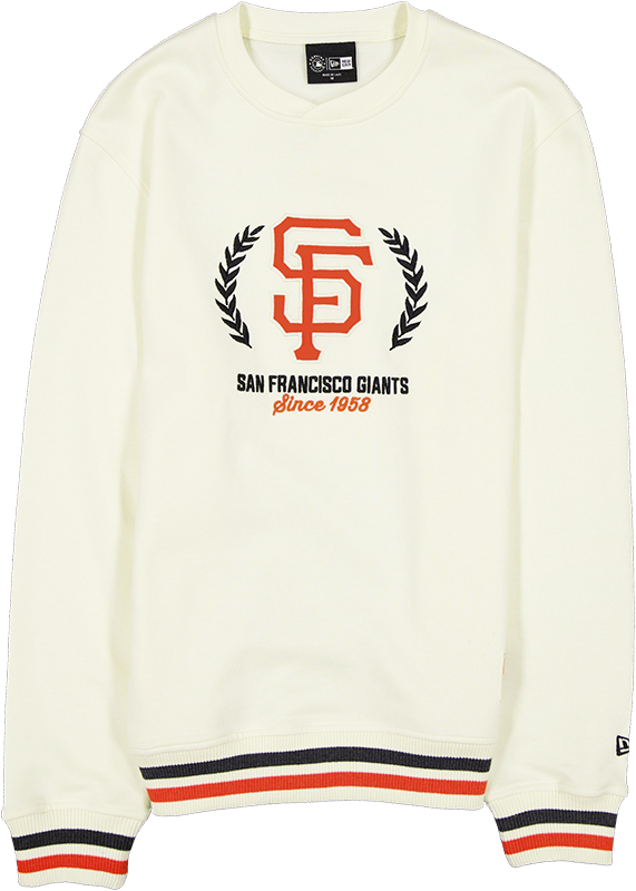 San Francisco Giants Throwback Chrome White Crewneck