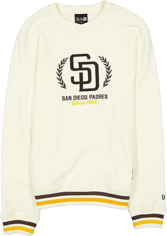 San Diego Padres Throwback Chrome White Crewneck