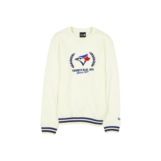 Toronto Blue Jays Throwback Chrome White Crewneck - New Era Cap