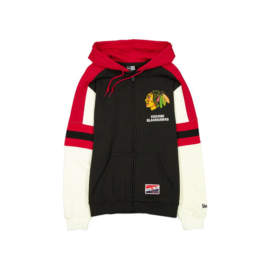 Chicago Blackhawks Throwback Zipper Hoodie - New Era Cap