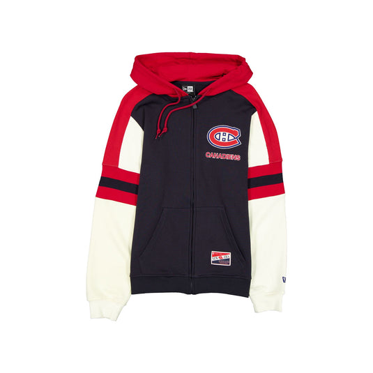 Montreal Canadiens Throwback Zipper Hoodie - New Era Cap