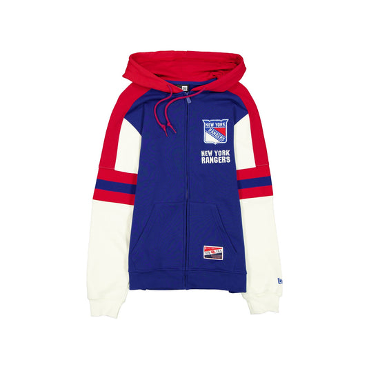 New York Rangers Throwback Zipper Hoodie - New Era Cap