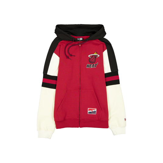 Miami Heat Throwback Zipper Hoodie - New Era Cap