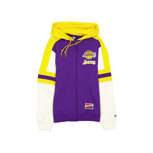 Los Angeles Lakers Throwback Zipper Hoodie - New Era Cap