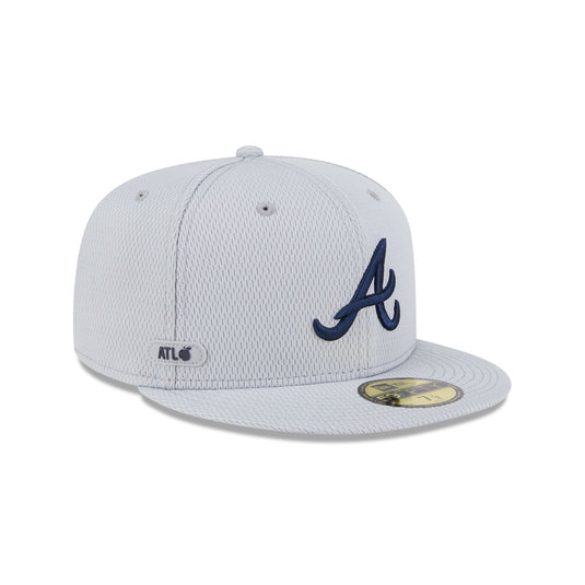 Atlanta Braves 2025 Clubhouse Gray 59FIFTY Fitted Hat - New Era Cap