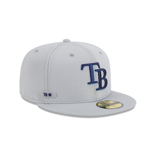 Tampa Bay Rays 2025 Clubhouse Gray 59FIFTY Fitted Hat - New Era Cap