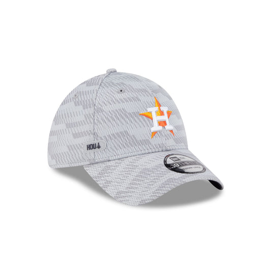 Houston Astros 2025 Clubhouse Gray 39THIRTY Stretch Fit - New Era Cap