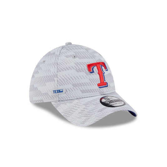 Texas Rangers 2025 Clubhouse Gray 39THIRTY Stretch Fit - New Era Cap
