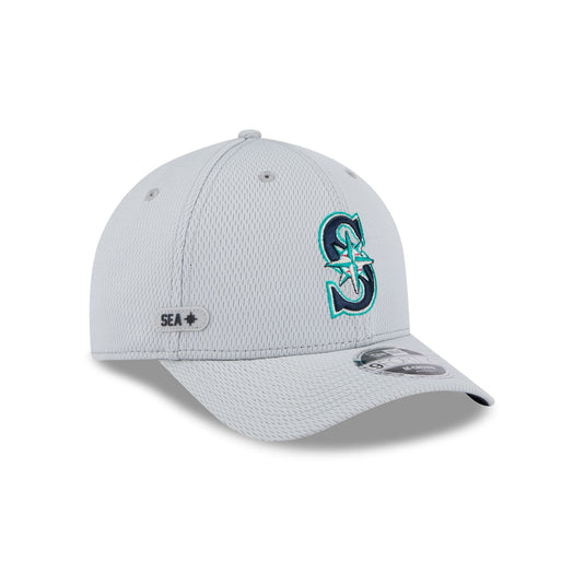 Seattle Mariners 2025 Clubhouse Gray 9FORTY M-Crown Snapback Hat - New Era Cap