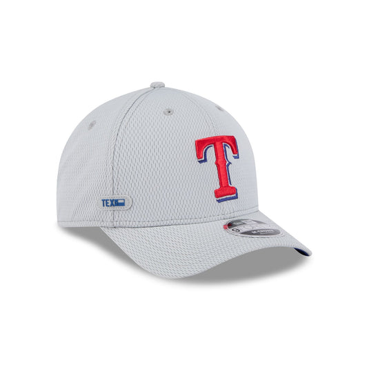 Texas Rangers 2025 Clubhouse Gray 9FORTY M-Crown Snapback Hat - New Era Cap
