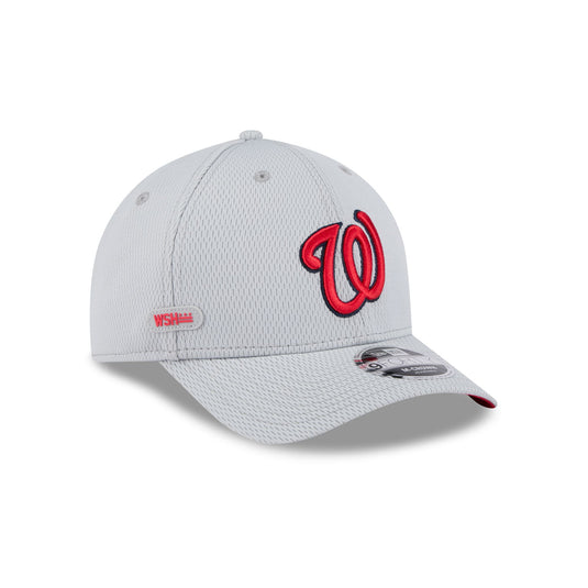 Washington Nationals 2025 Clubhouse Gray 9FORTY M-Crown Snapback Hat - New Era Cap