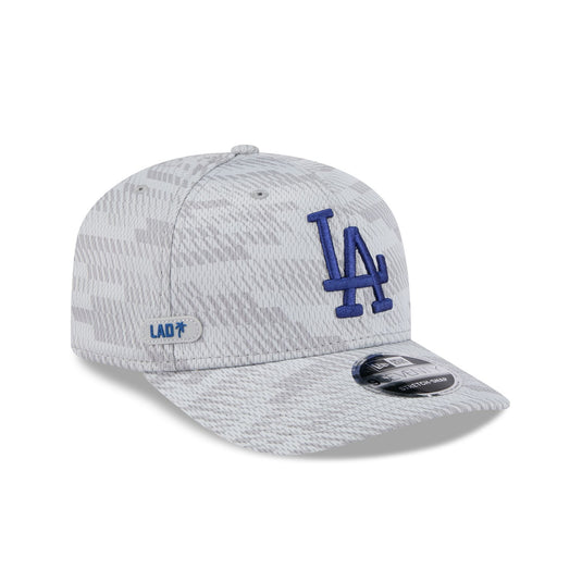 Los Angeles Dodgers 2025 Clubhouse Gray 9SEVENTY Stretch-Snap Hat - New Era Cap