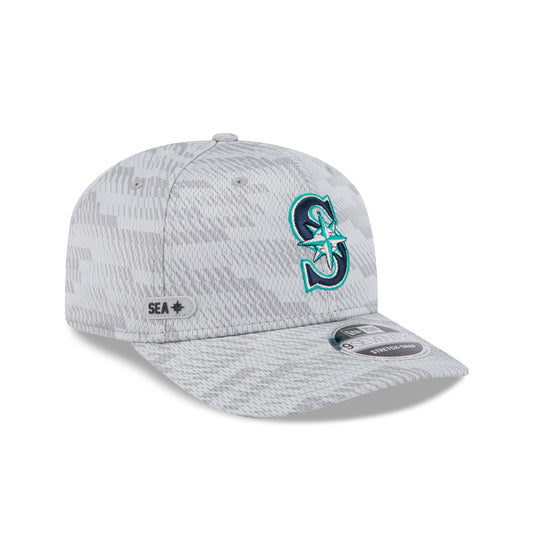 Seattle Mariners 2025 Clubhouse Gray 9SEVENTY Stretch-Snap Hat - New Era Cap