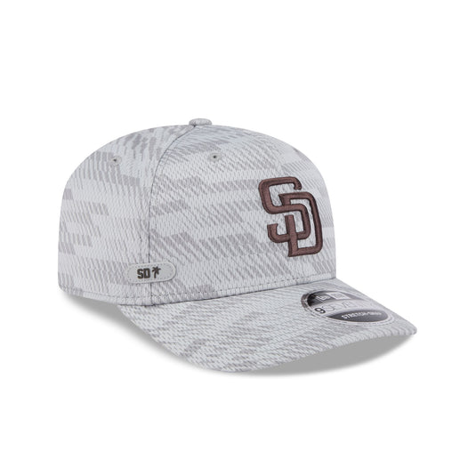 San Diego Padres 2025 Clubhouse Gray 9SEVENTY Stretch-Snap Hat - New Era Cap