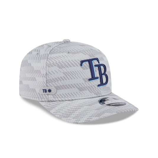 Tampa Bay Rays 2025 Clubhouse Gray 9SEVENTY Stretch-Snap Hat - New Era Cap