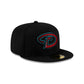Arizona Diamondbacks 2025 Clubhouse Alt Black 59FIFTY Fitted Hat