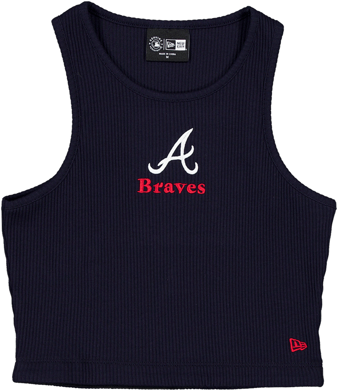 Atlanta Braves Leisure Cropped Women's Tank Top