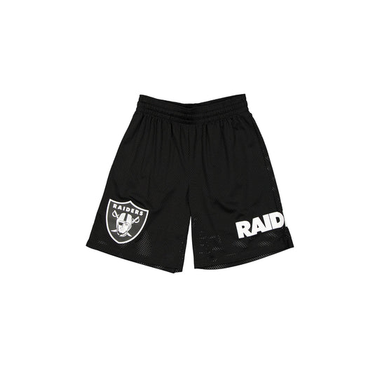 Las Vegas Raiders Mesh Black Shorts - New Era Cap