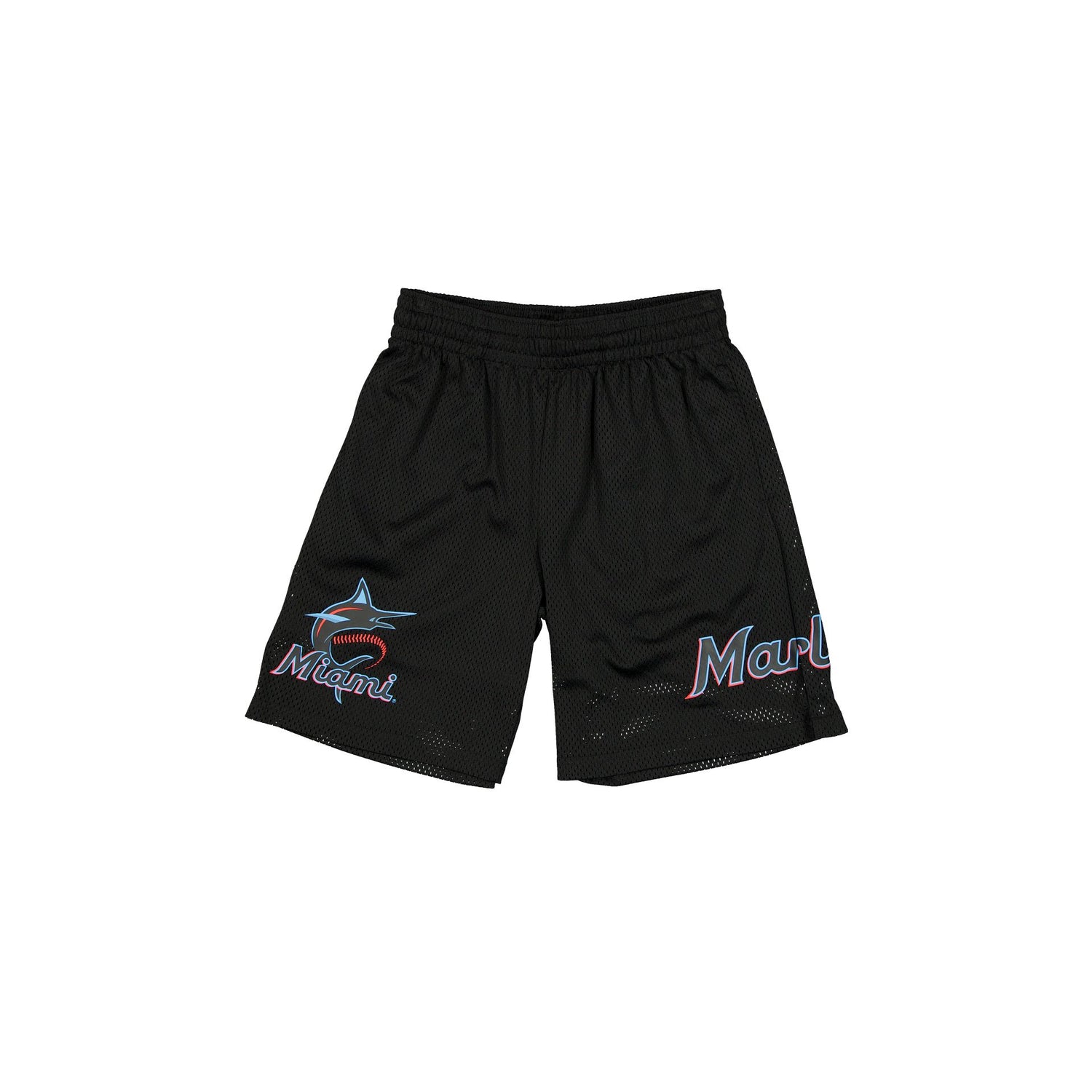 Miami Marlins Mesh Black Shorts