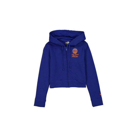 New York Knicks Game Day Cropped Women's Zipper Hoodie - New Era Cap