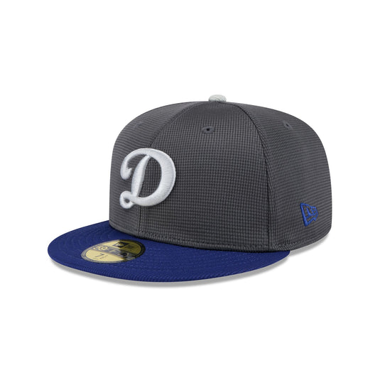 Los Angeles Dodgers 2025 Batting Practice Gray 59FIFTY Fitted Hat - New Era Cap