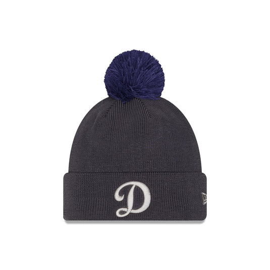 Los Angeles Dodgers 2025 Batting Practice Pom Knit Hat - New Era Cap